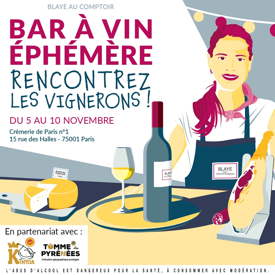 Bar à Vin éphémère : rencontrez les vignerons de Blaye Côtes de Bordeaux