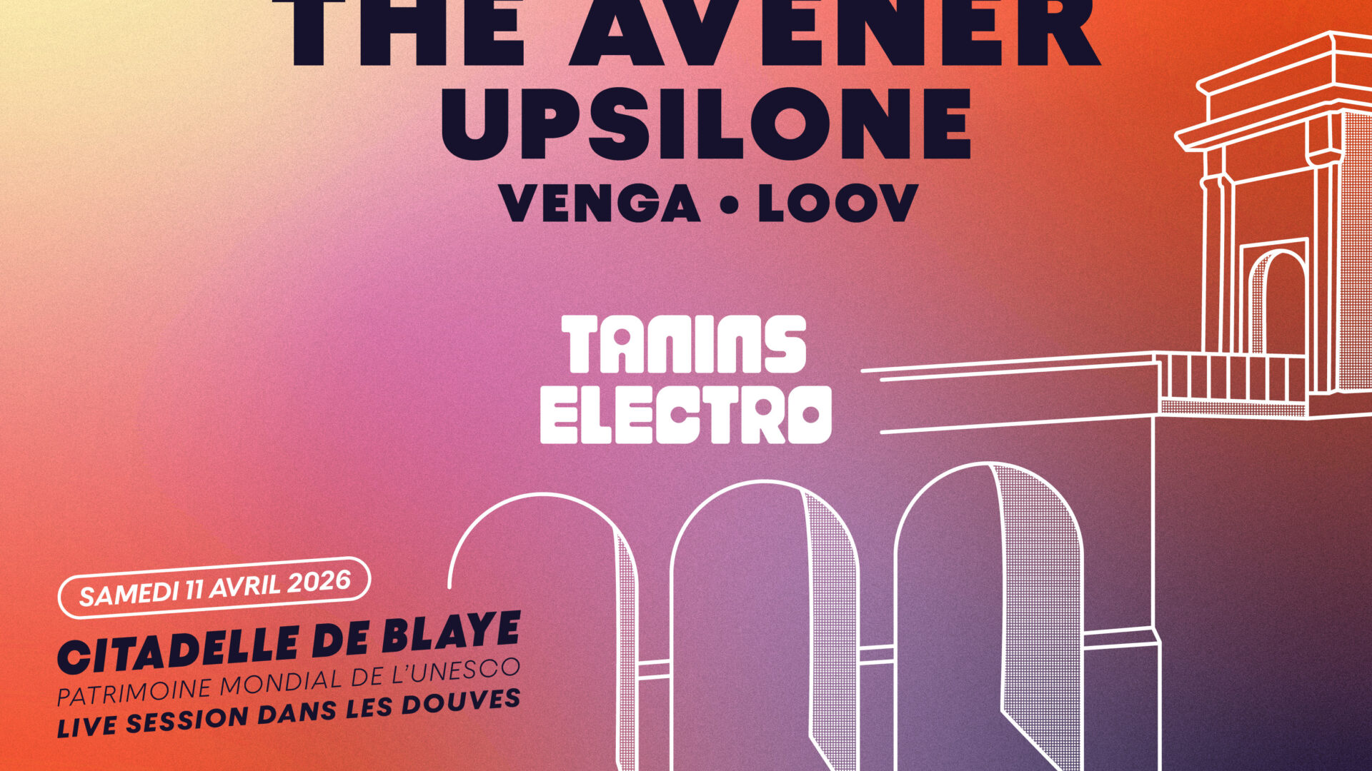 Tanins Electro, soirée électro à la Citadelle de Blaye